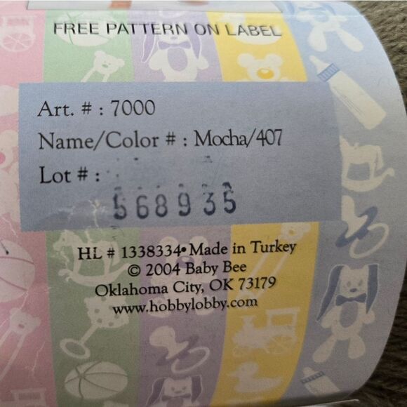 Baby Bee Sweet Delight Yarn in MOCHA - Picture 8 of 11